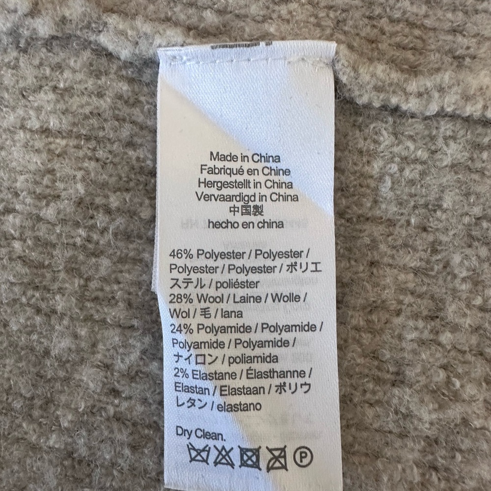 J Crew Boucle Wool Blend Double Breasted Sweater Blazer - XL - Picture 6 of 6